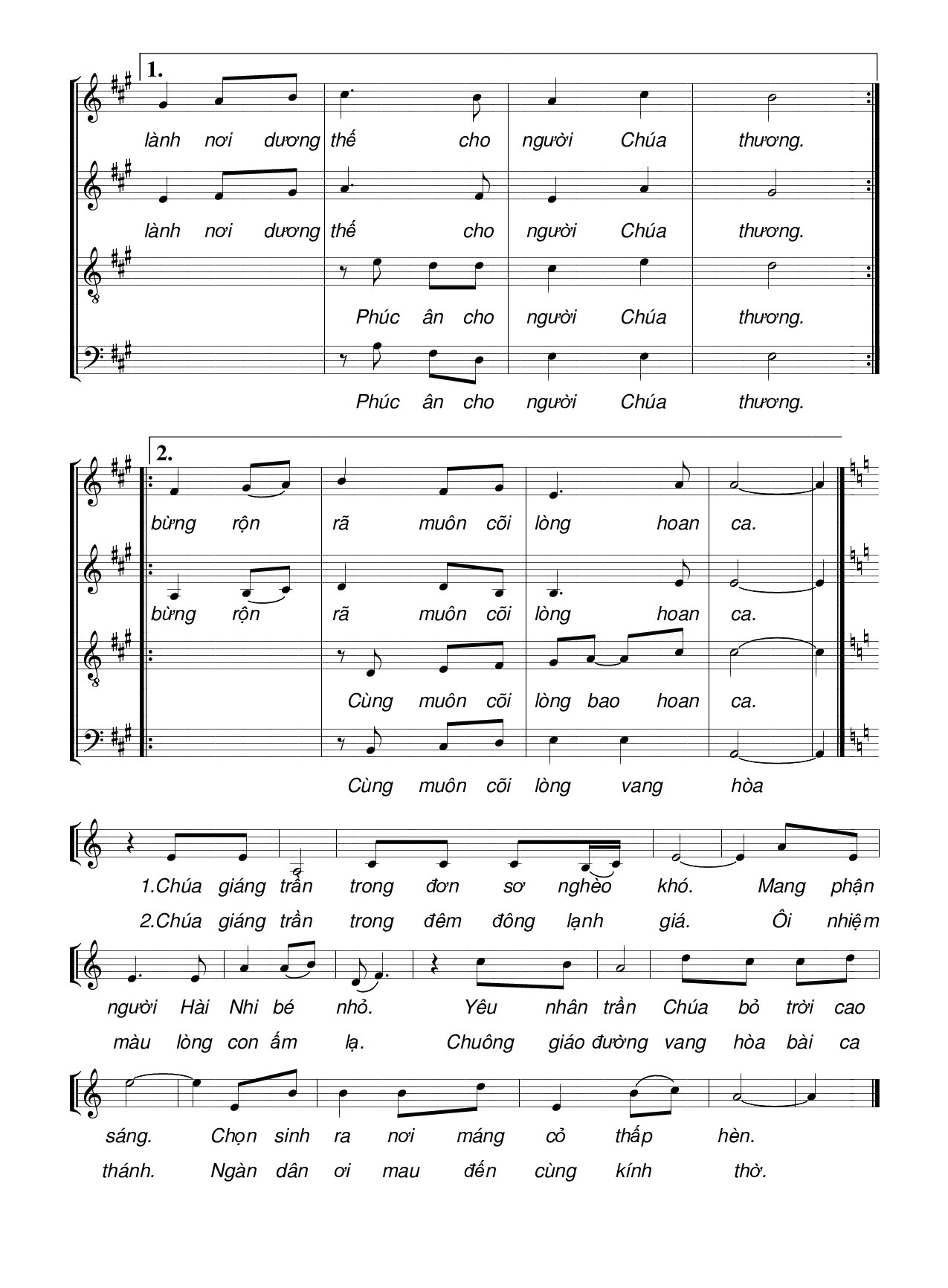 Page 3 of Sheet music PDF Đêm huy hoàng - Hương Đan