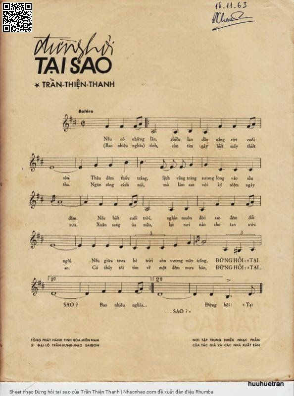 Page 2 of Sheet music PDF Đừng hỏi tại sao - Trần Thiện Thanh