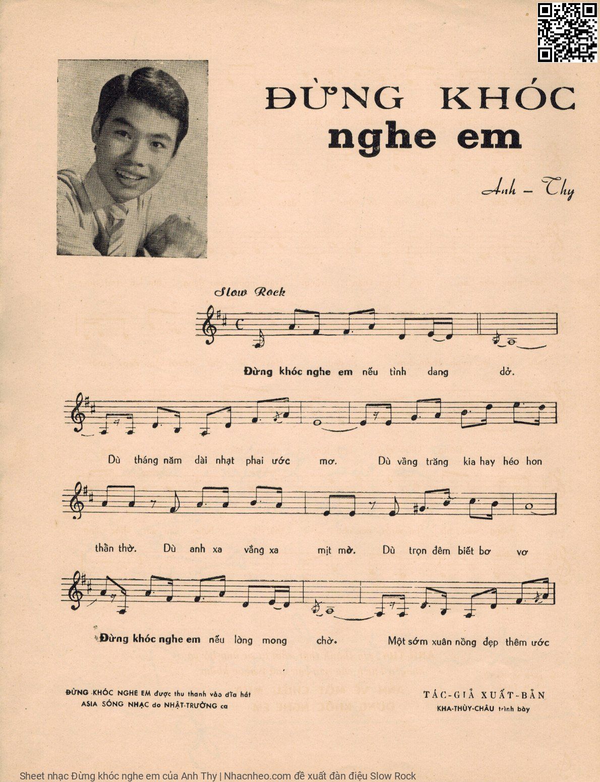 Page 2 of Sheet music PDF Đừng khóc nghe em - Anh Thy