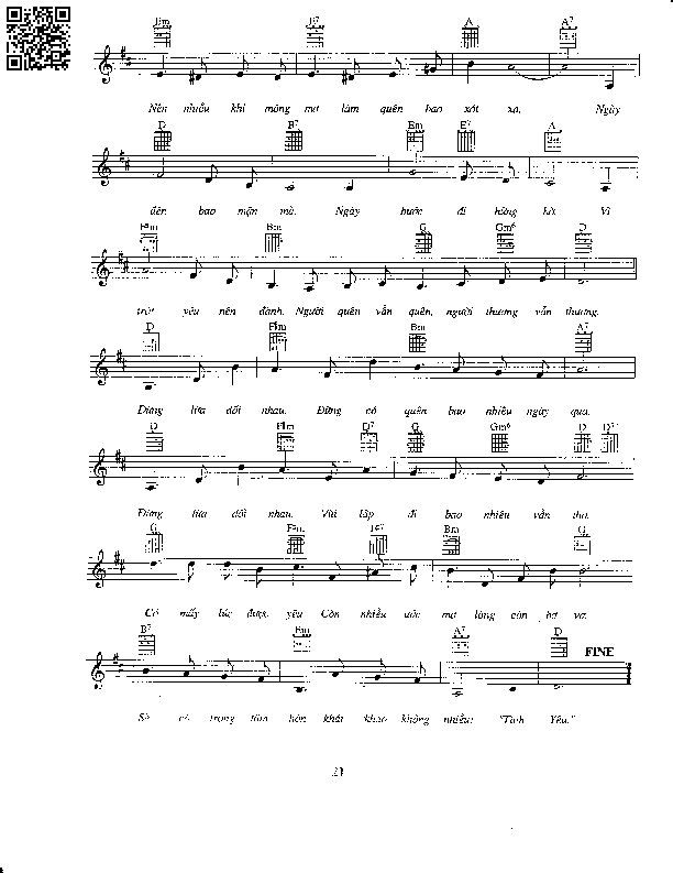 Page 2 of Sheet music PDF Đừng lừa dối nhau - Y Vân