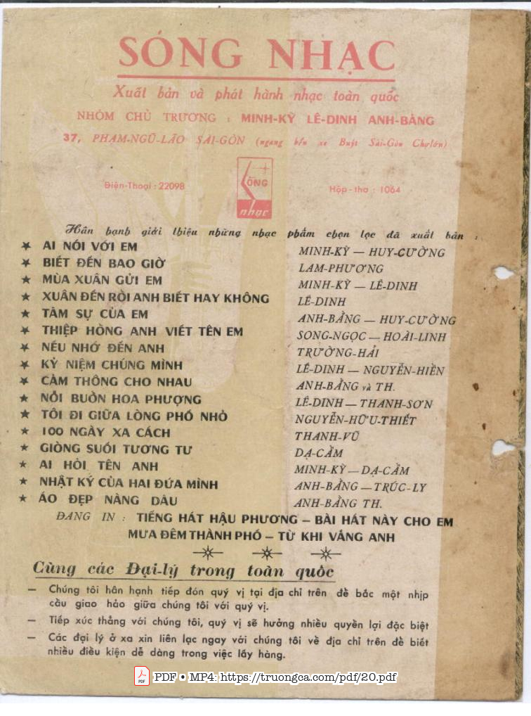 Page 4 of Sheet music PDF Ai hỏi tên anh - Minh Kỳ