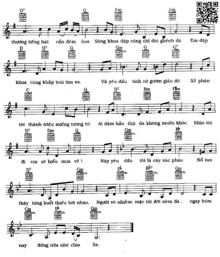 Page 2 of Sheet music PDF Đừng nữa nhé chia lìa - Từ Công Phụng