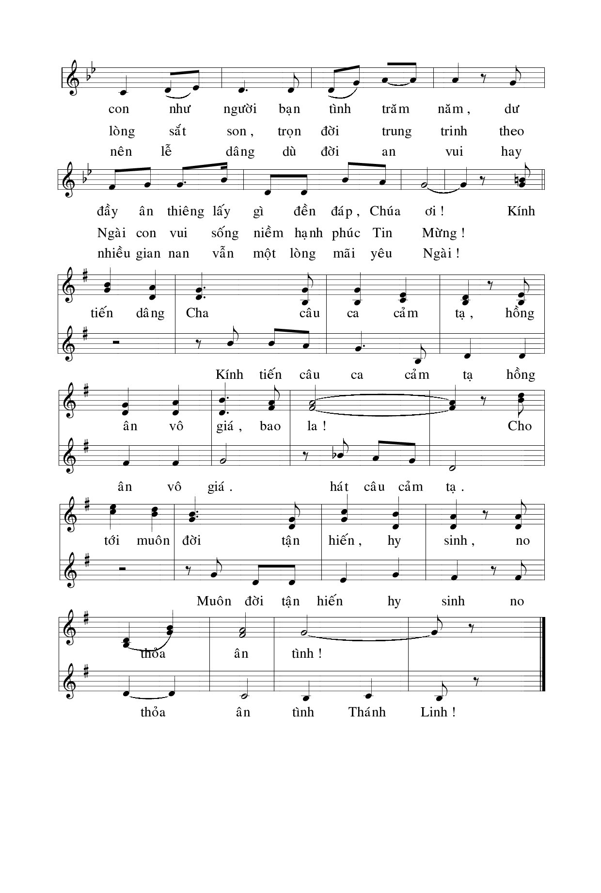 Page 2 of Sheet music PDF Phận con bé nhỏ - Hương Đan