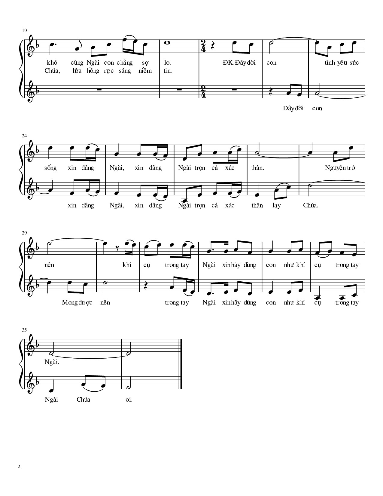 Page 2 of Sheet music PDF Làm Sao Đếm Hết Sao Trời - Hương Đan