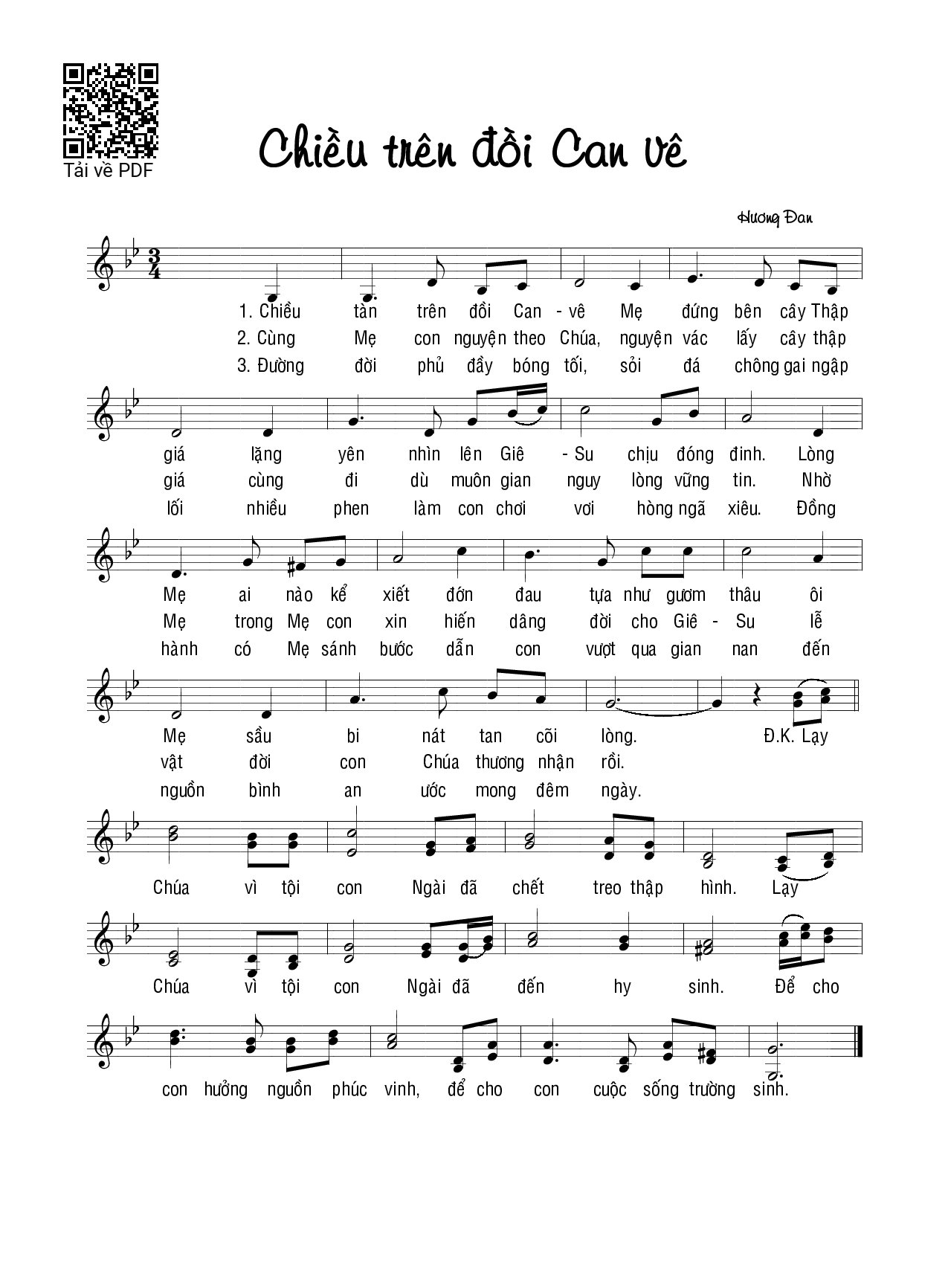 Chiều Trên Đồi Can-Vê