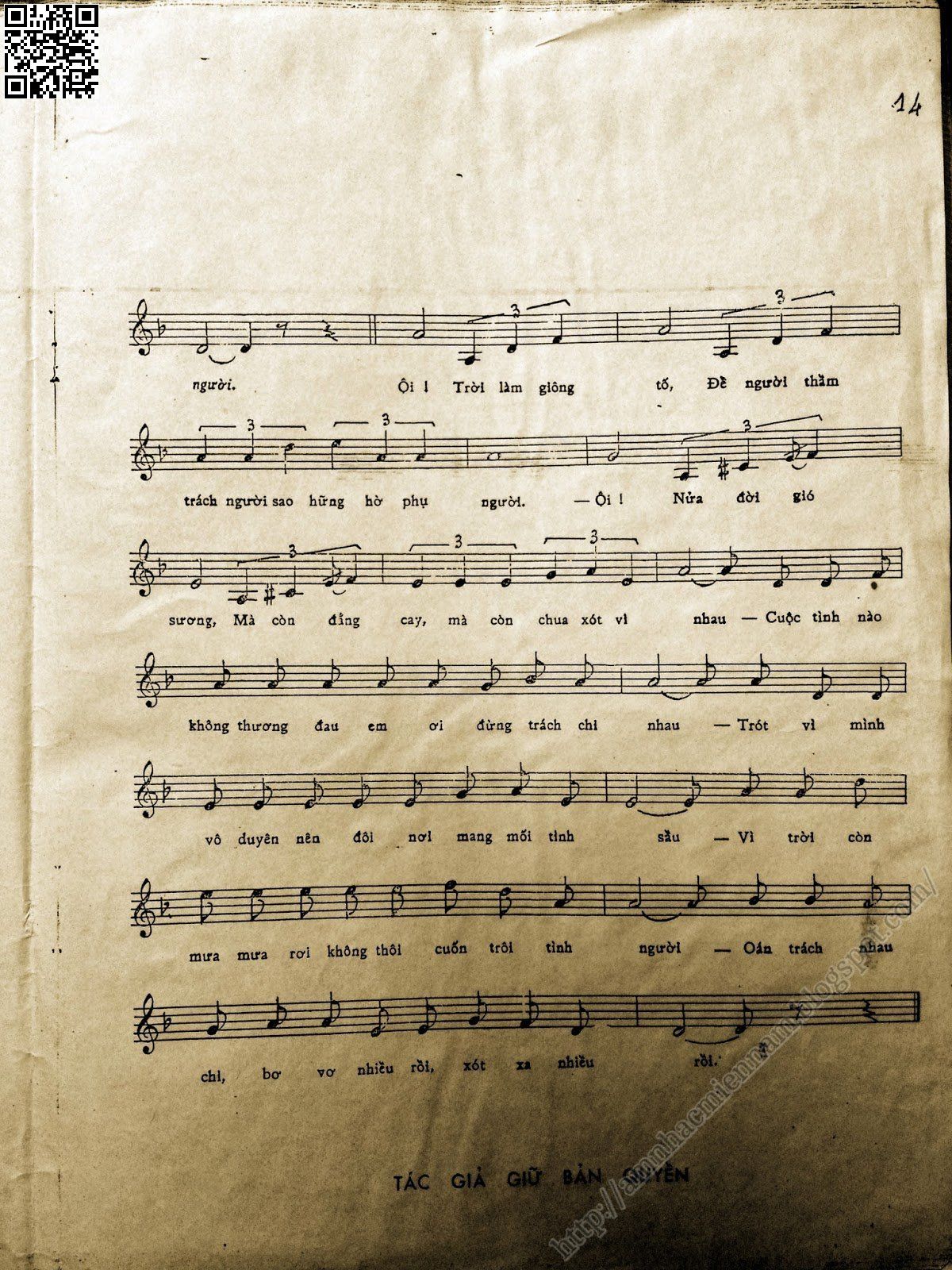 Page 3 of Sheet music PDF Đừng trách gì nhau - Cao Hoàng Diễm Trang