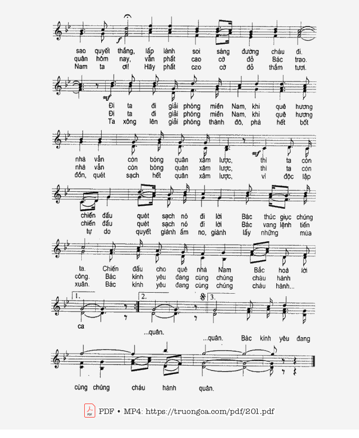 Đêm nay trên đường hành quân ra mặt trận, Trang 2