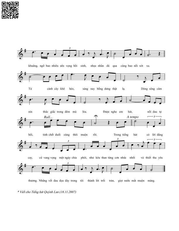 Page 2 of Sheet music PDF Được nghe em hát - Vĩnh Điện