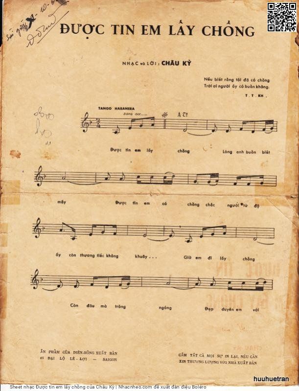 Page 6 of Sheet music PDF Được tin em lấy chồng - Châu Kỳ
