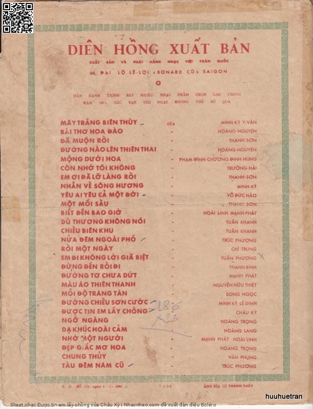 Page 8 of Sheet music PDF Được tin em lấy chồng - Châu Kỳ