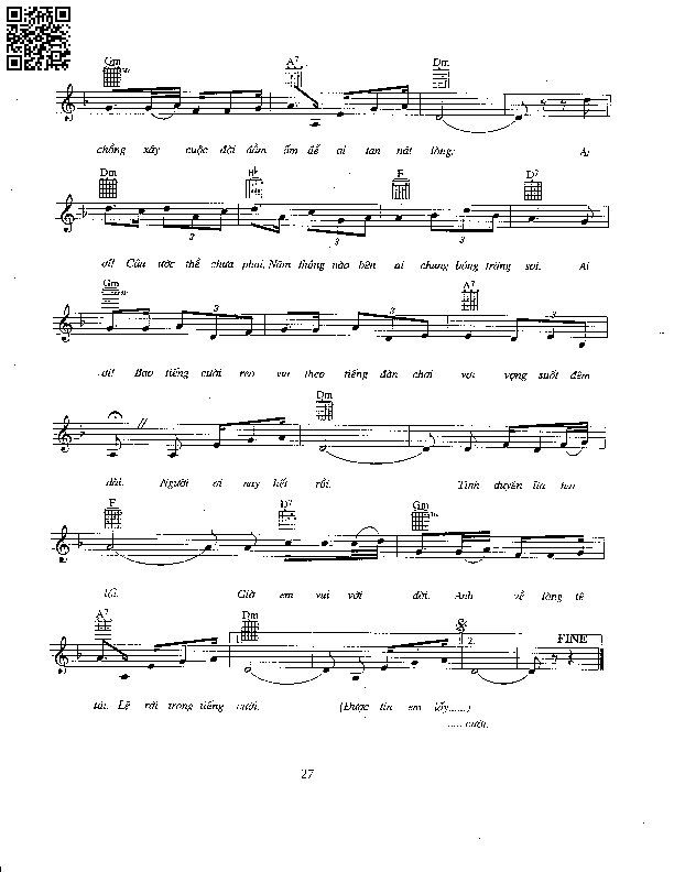 Page 10 of Sheet music PDF Được tin em lấy chồng - Châu Kỳ