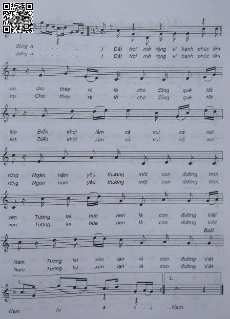 Page 3 of Sheet music PDF Đường bốn mùa xuân - Đỗ Nhuận