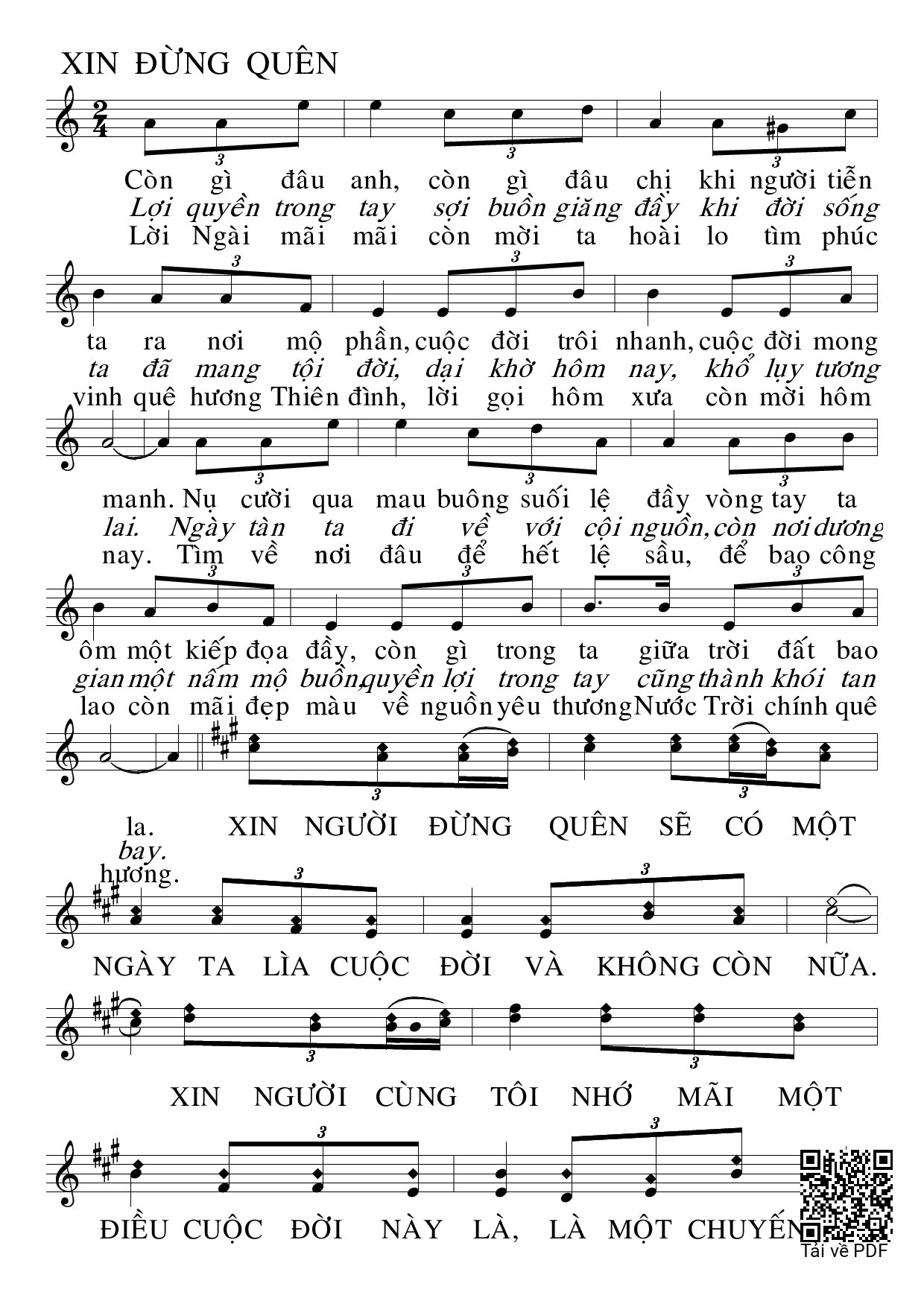 Còn gì đâu em còn gì đâu chị khi người tiễn ta ra nơi mộ phần, Trang 2