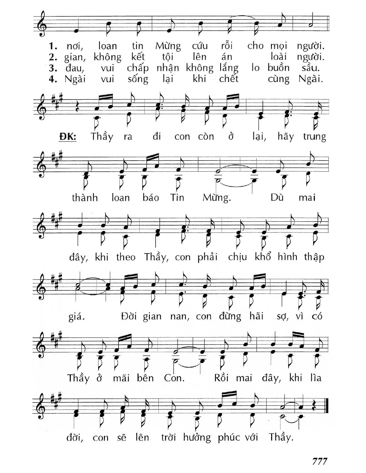 Page 2 of Sheet music PDF Chúa Về Trời - Huy Hoàng