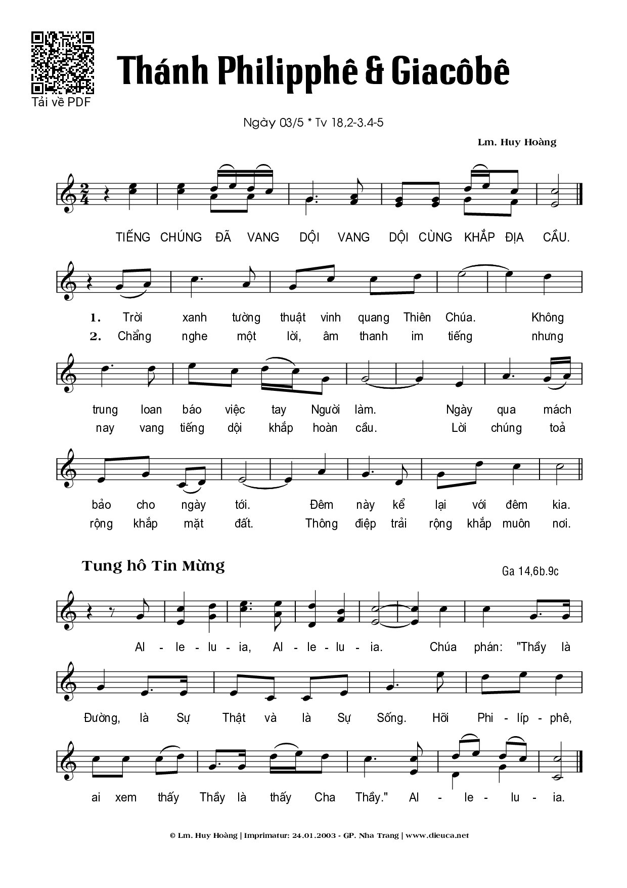 Tiếng chúng đã vang dội vang dội cùng khắp địa cầu, Trang 5