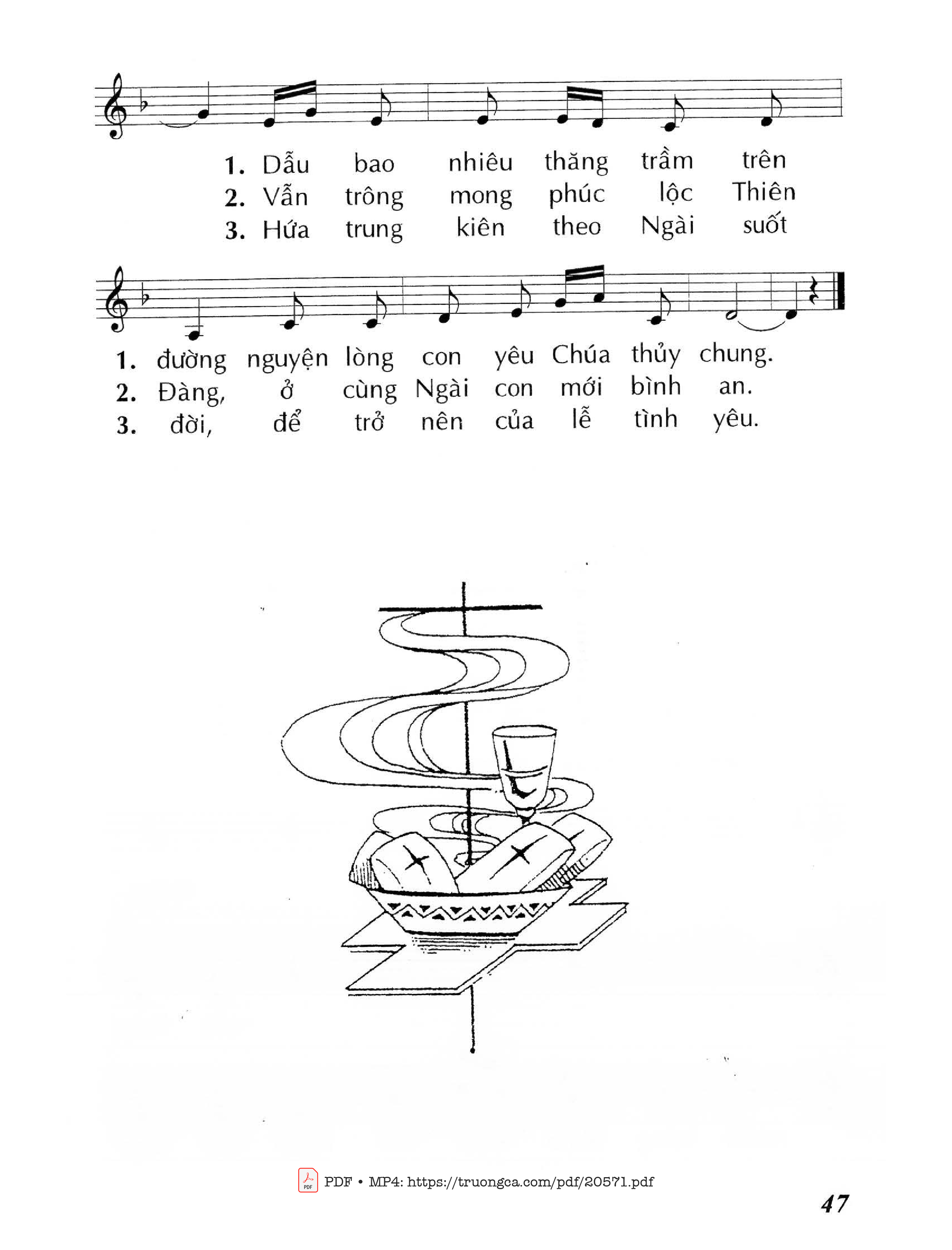 Page 2 of Sheet music PDF Con tiến dâng - Huy Hoàng