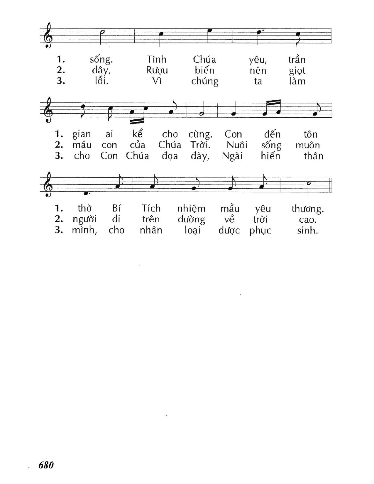 Page 2 of Sheet music PDF Mình Máu Chúa /1 - Huy Hoàng