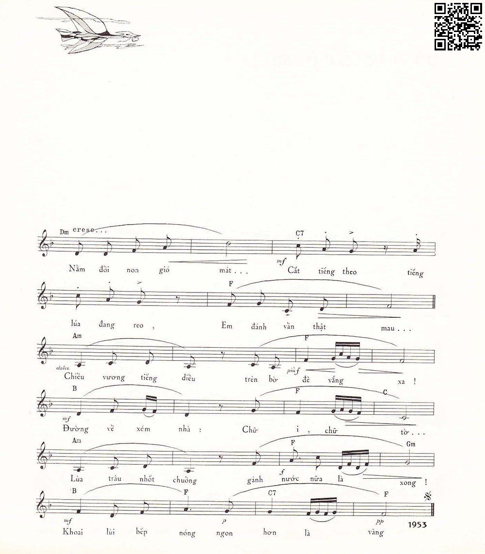 Page 4 of Sheet music PDF Em bé quê - Phạm Duy