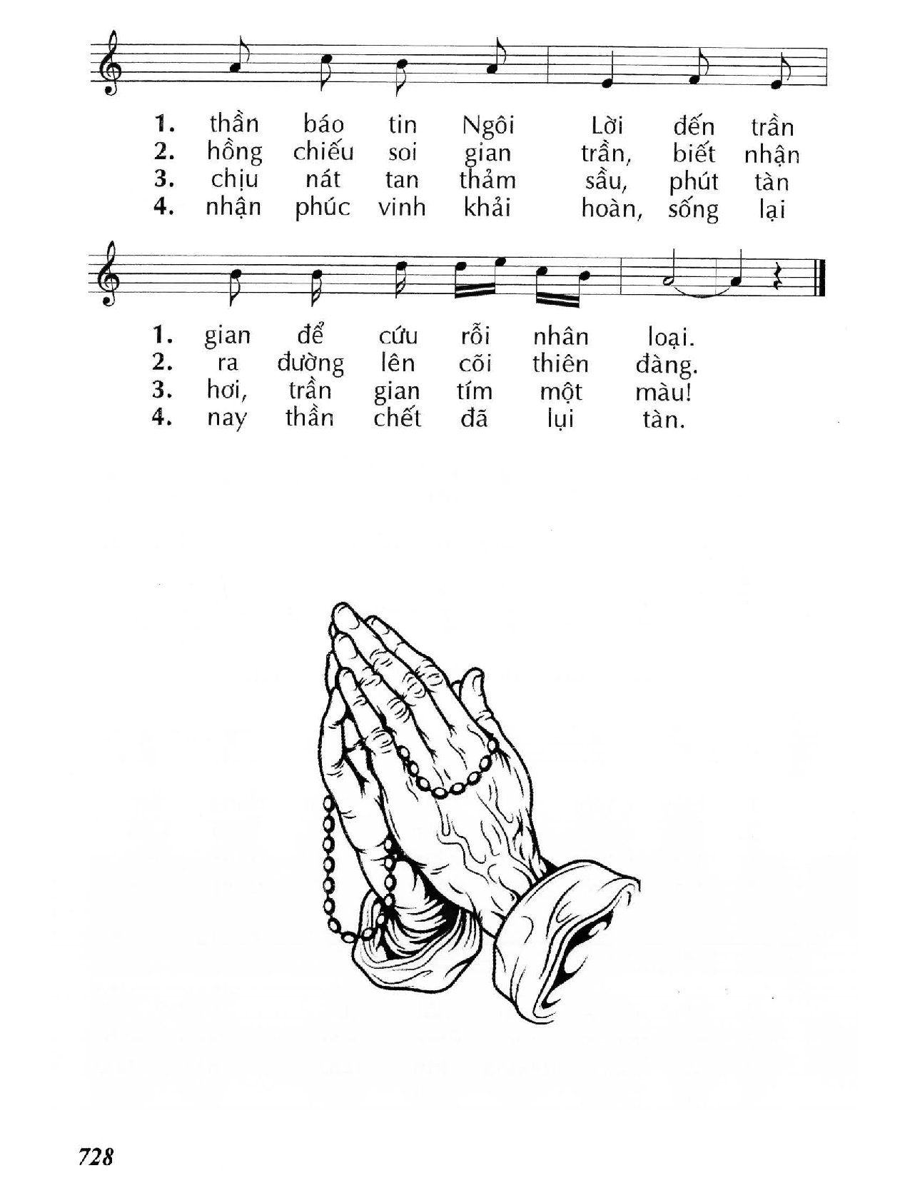 Page 2 of Sheet music PDF Dâng Mẹ kinh Mân Côi - Huy Hoàng