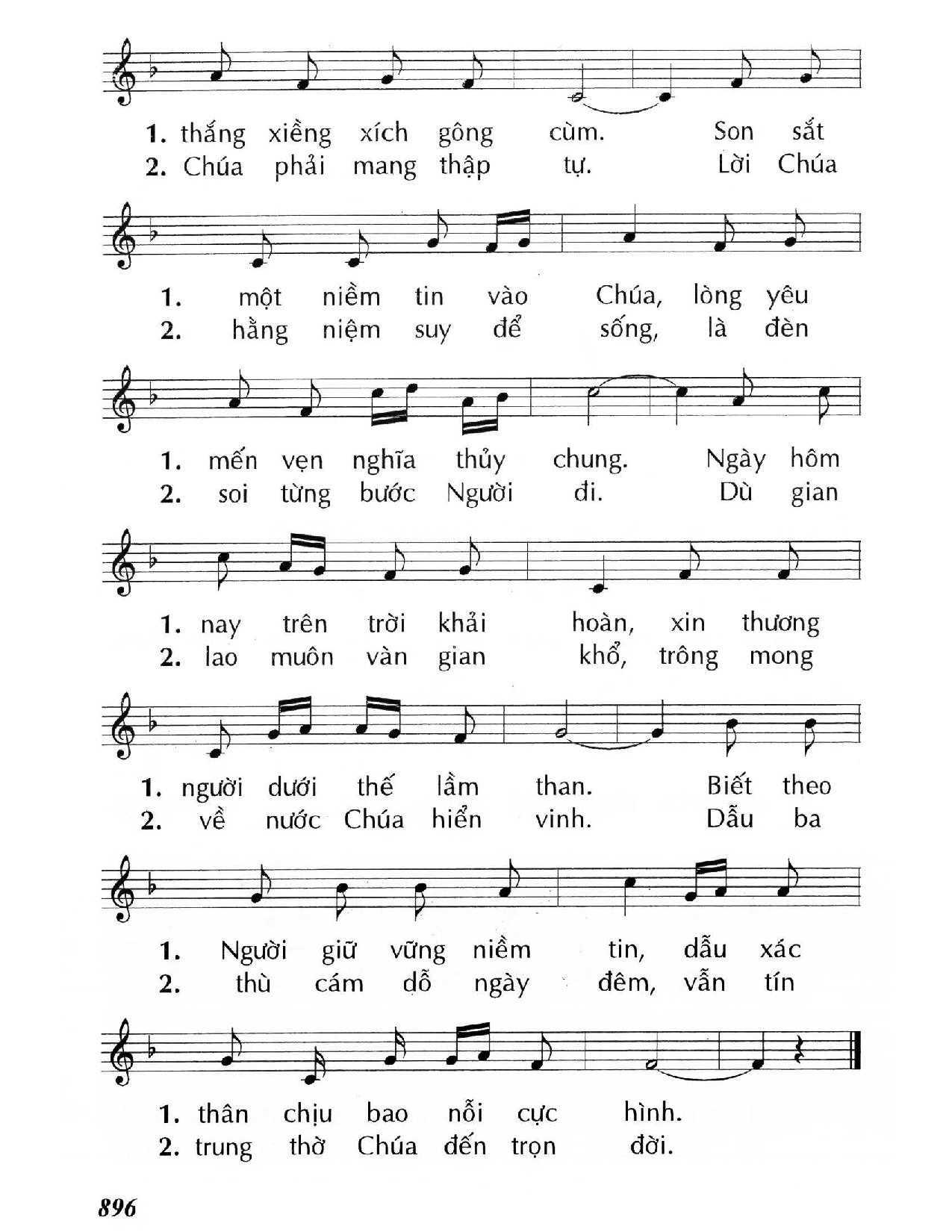 Page 2 of Sheet music PDF Thánh Tử đạo /1 - Huy Hoàng