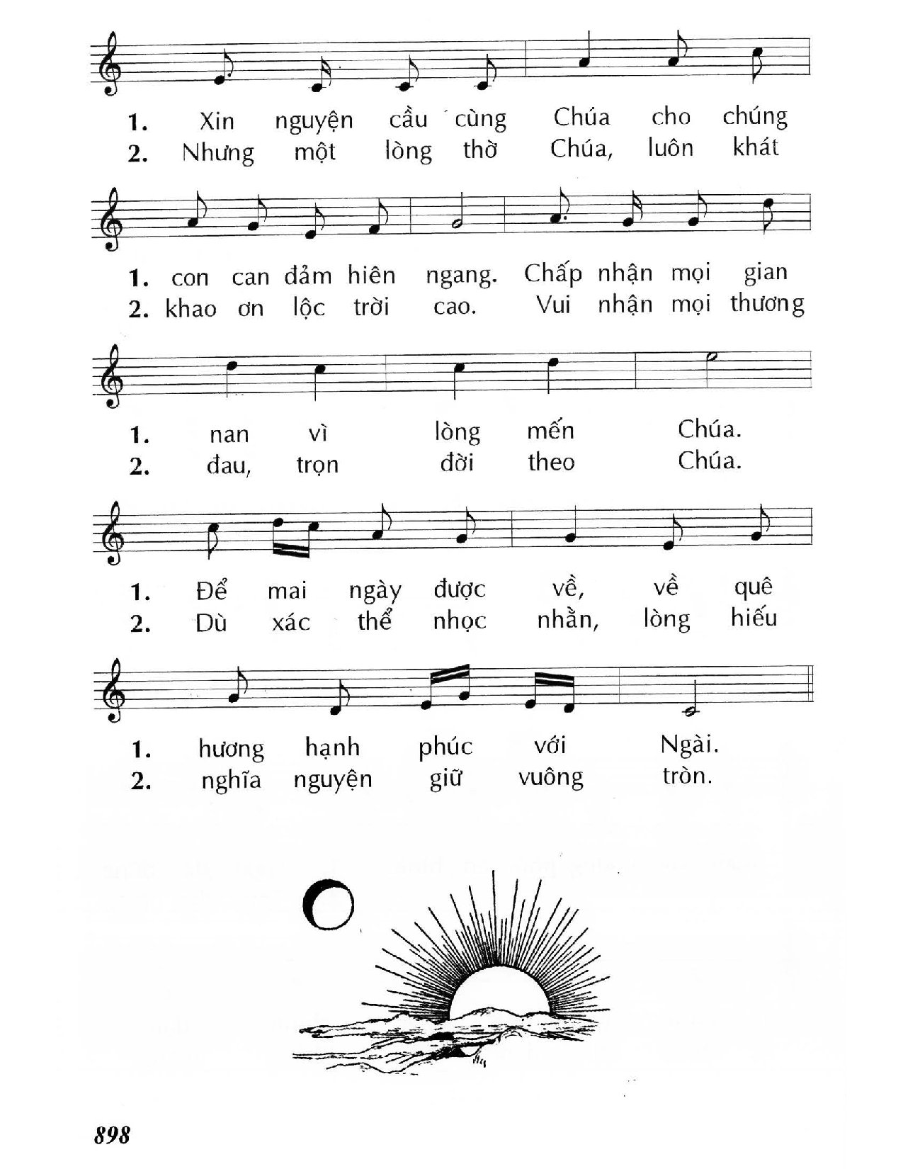 Page 2 of Sheet music PDF Thánh Tử đạo /2  - Huy Hoàng