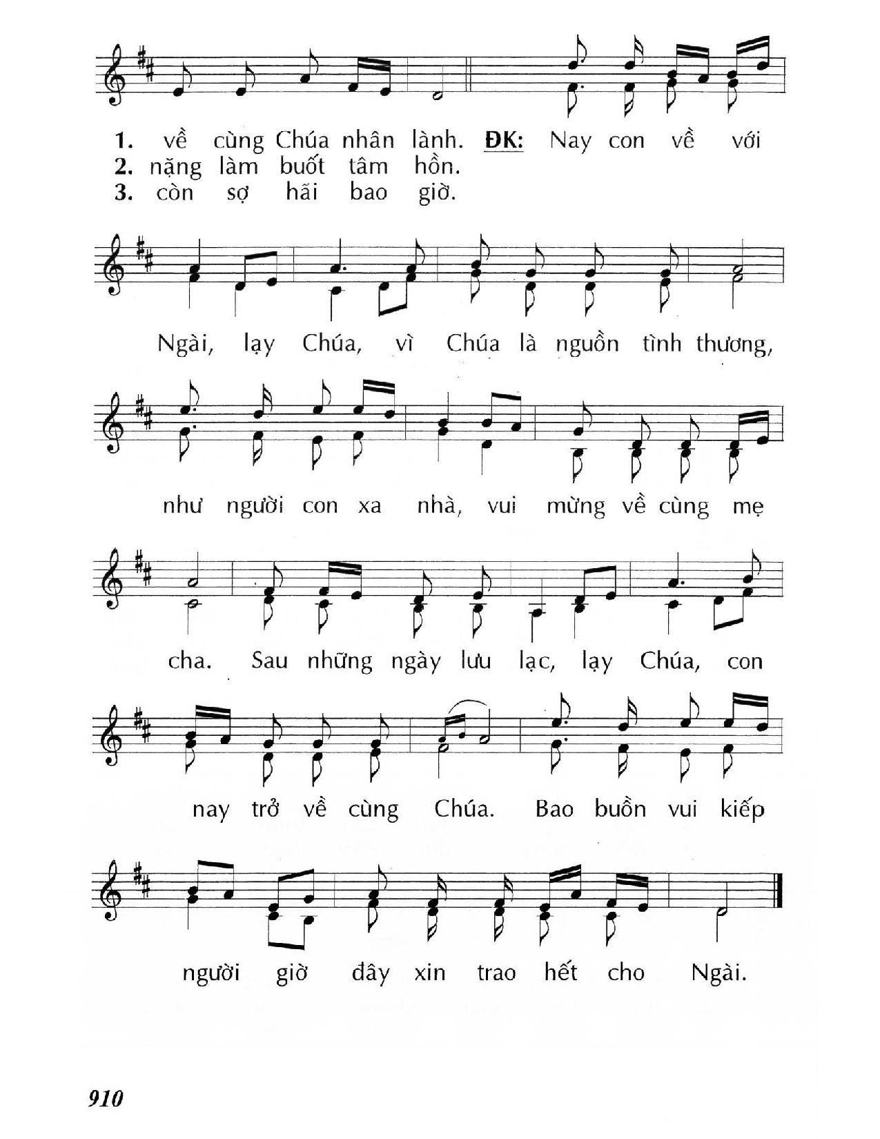 Page 2 of Sheet music PDF Đời là bể khổ - Huy Hoàng