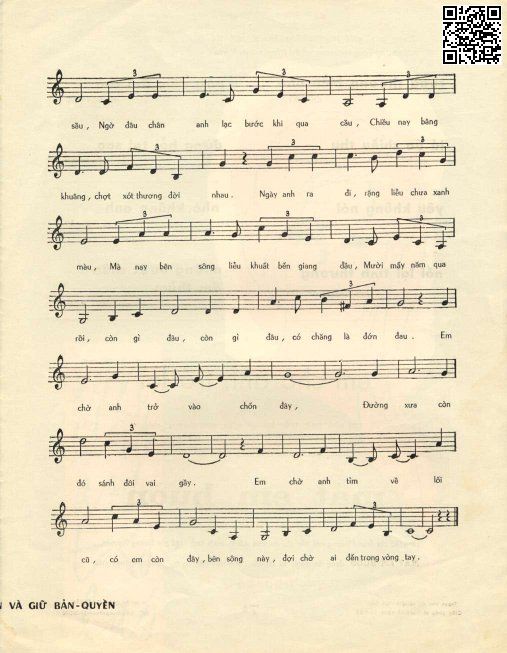 Page 3 of Sheet music PDF Em chờ anh trở lại - Hoàng Nguyên