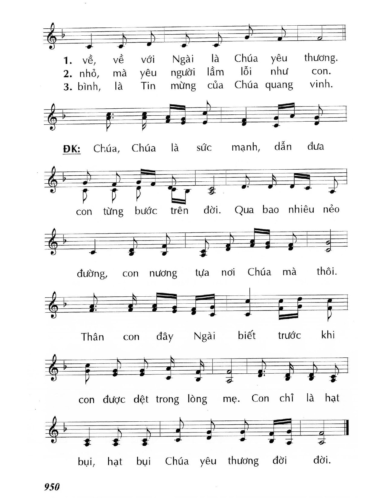 Page 2 of Sheet music PDF Chúa đã gọi tôi - Huy Hoàng