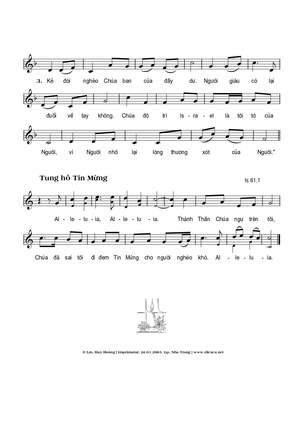 Page 2 of Sheet music PDF Chúa Nhật 3B Mùa Vọng (Lc. 1) - Huy Hoàng