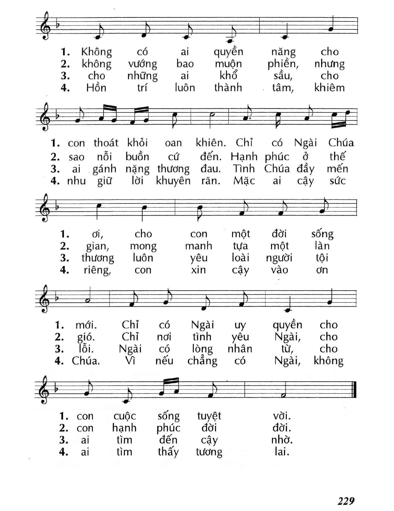 Page 2 of Sheet music PDF Xin Chúa dủ lòng thương (Mc. 1) - Huy Hoàng