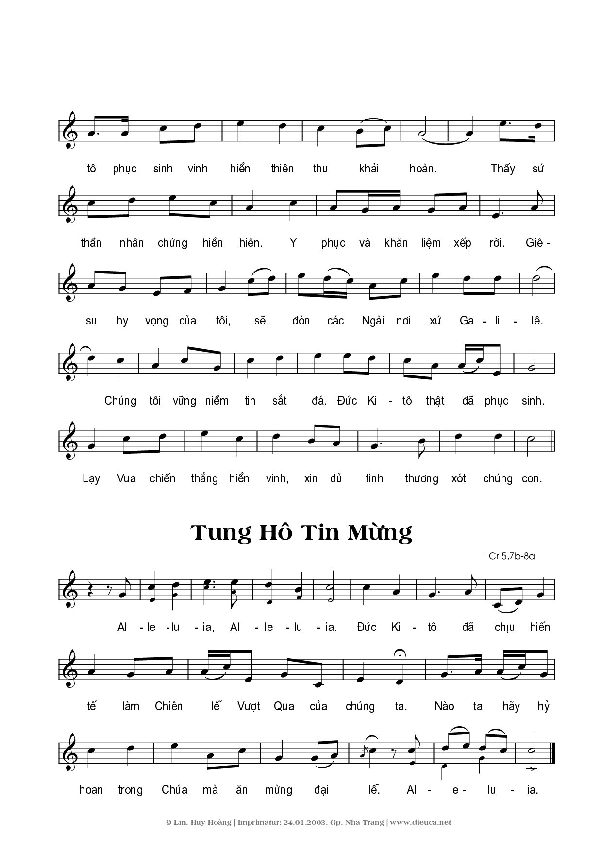 Page 2 of Sheet music PDF Ca Tiếp Liên - Huy Hoàng