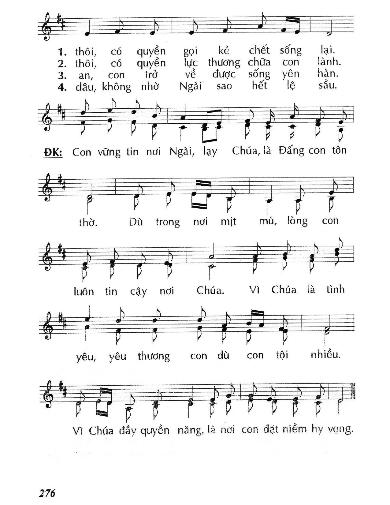 Page 2 of Sheet music PDF Chúa quyền năng (Mc. 5) - Huy Hoàng