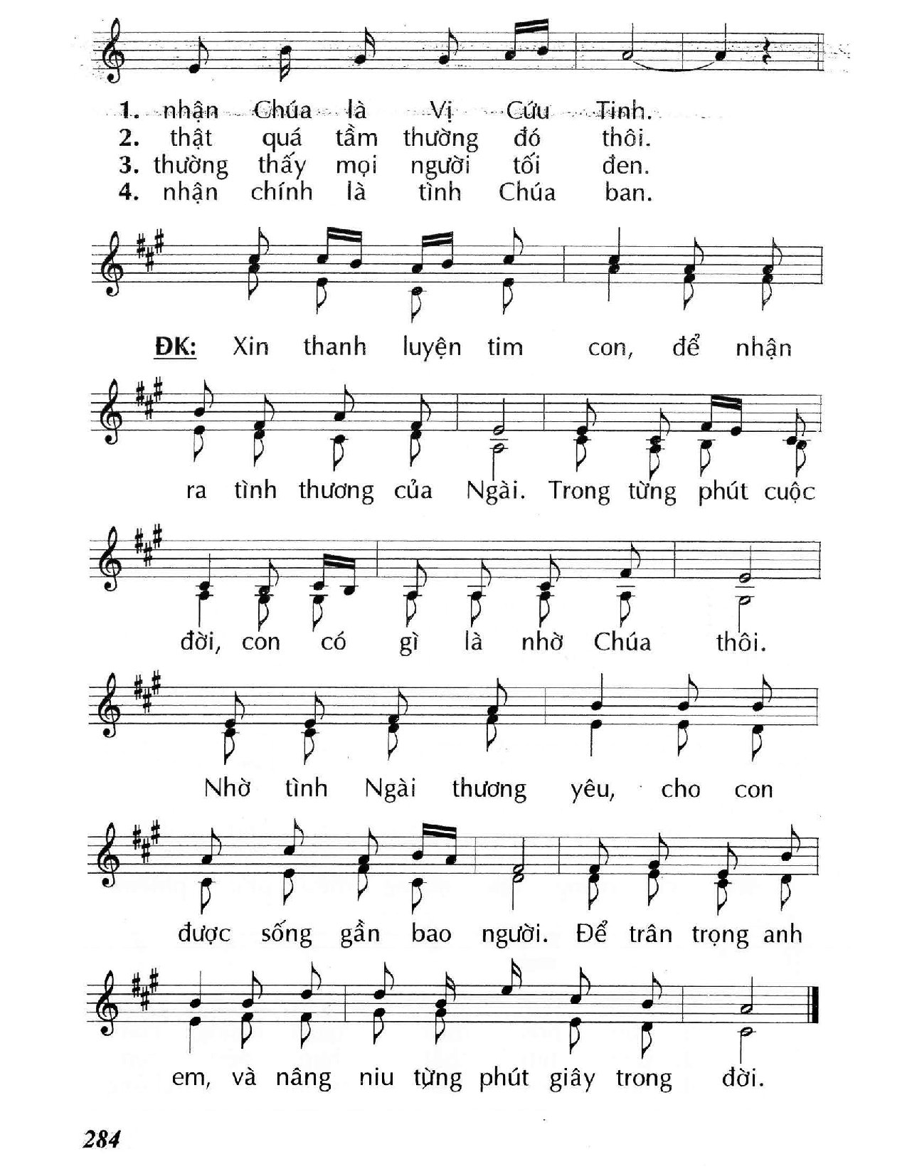 Page 2 of Sheet music PDF Xin thanh luyện tim con (Mc. 6) - Huy Hoàng