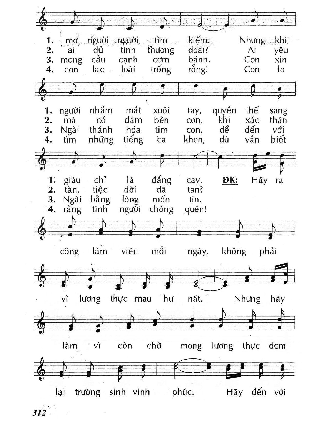 Page 2 of Sheet music PDF Hãy ra công làm việc (Ga. 6) - Huy Hoàng