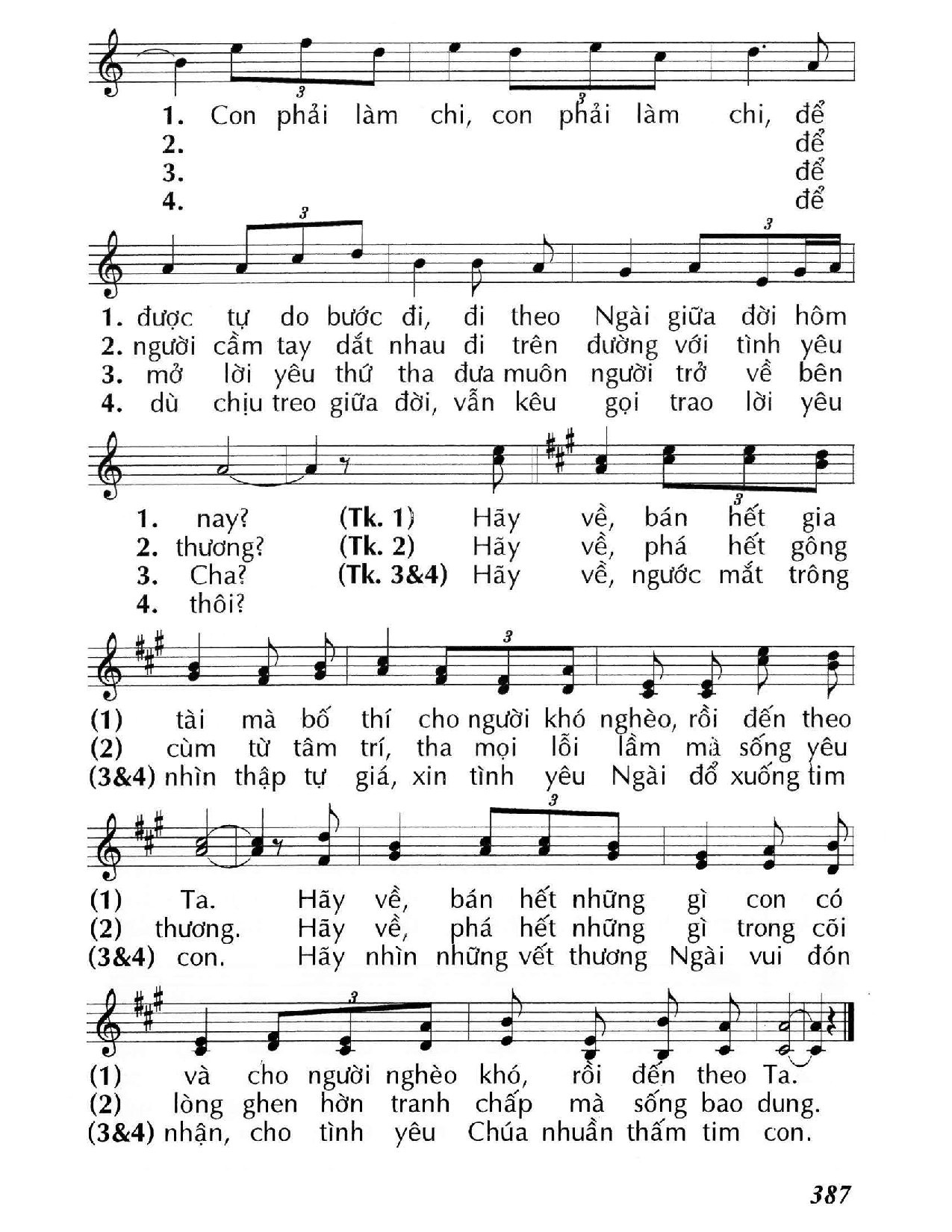 Page 2 of Sheet music PDF Con phải làm chi (Mc. 10) - Huy Hoàng