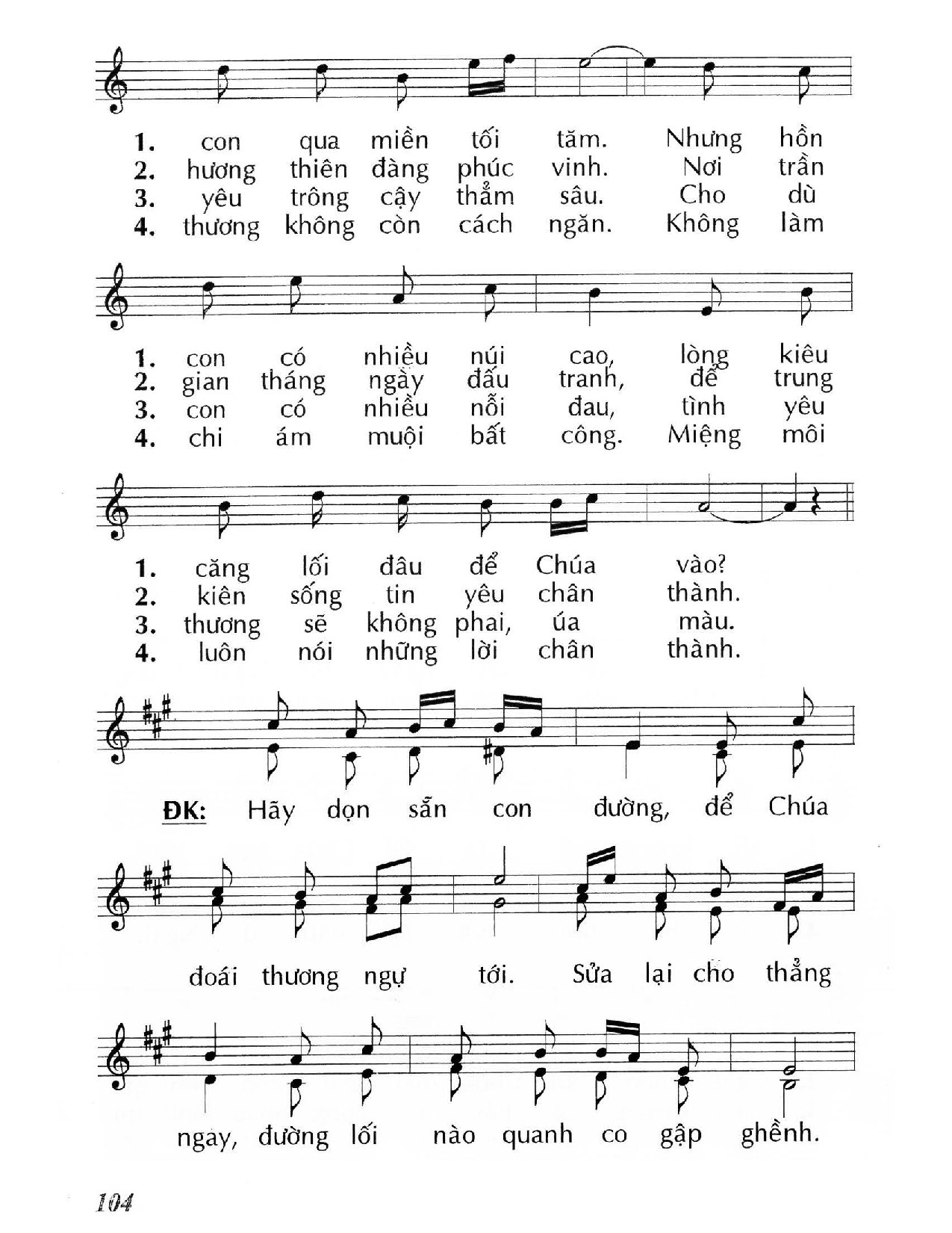 Page 2 of Sheet music PDF Hãy dọn sẵn con đường (Lc. 3) - Huy Hoàng