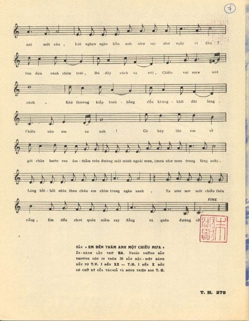 Em đến thăm anh một chiều đông Em đến thăm anh một chiều mưa, Trang 3