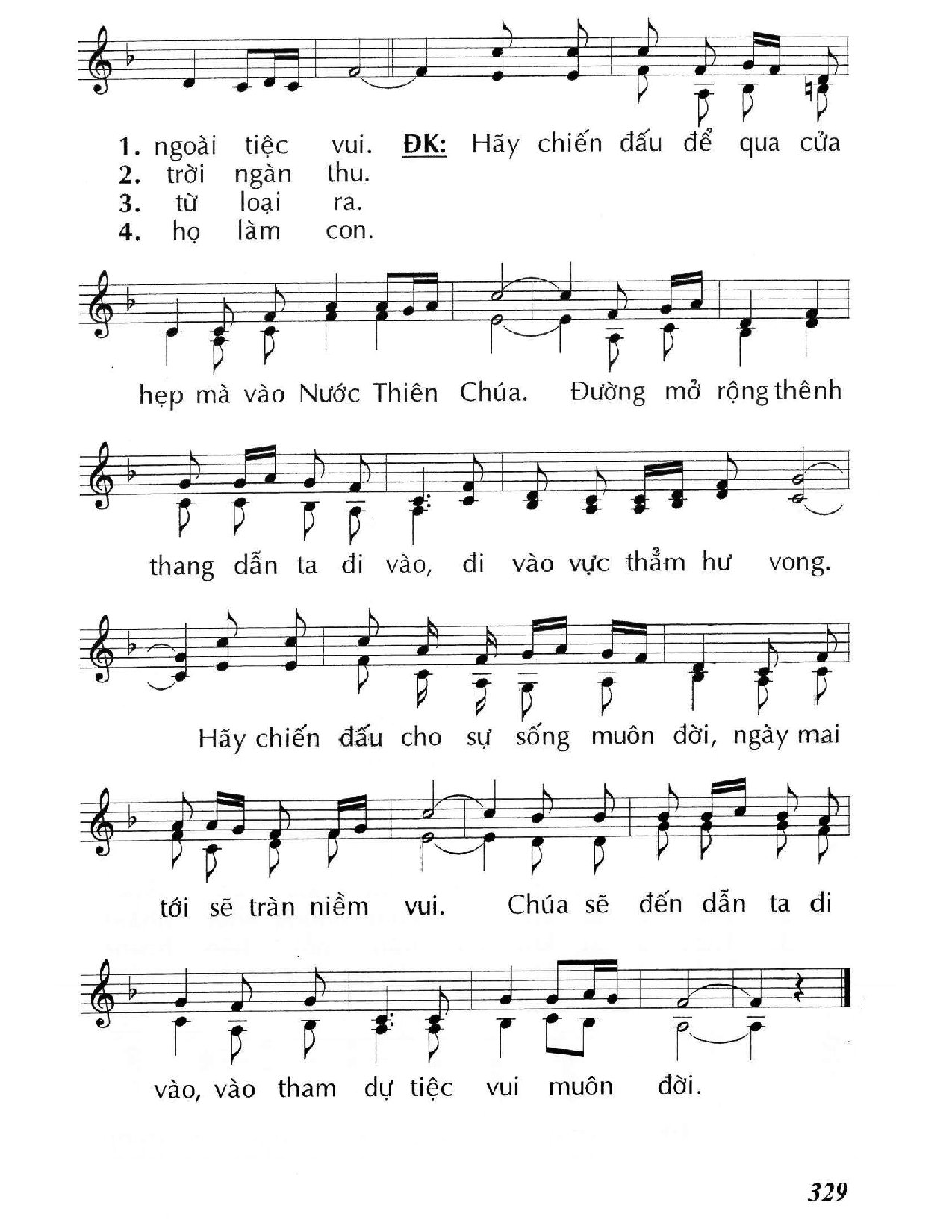 Page 2 of Sheet music PDF Hãy chiến đấu (Lc. 13) - Huy Hoàng