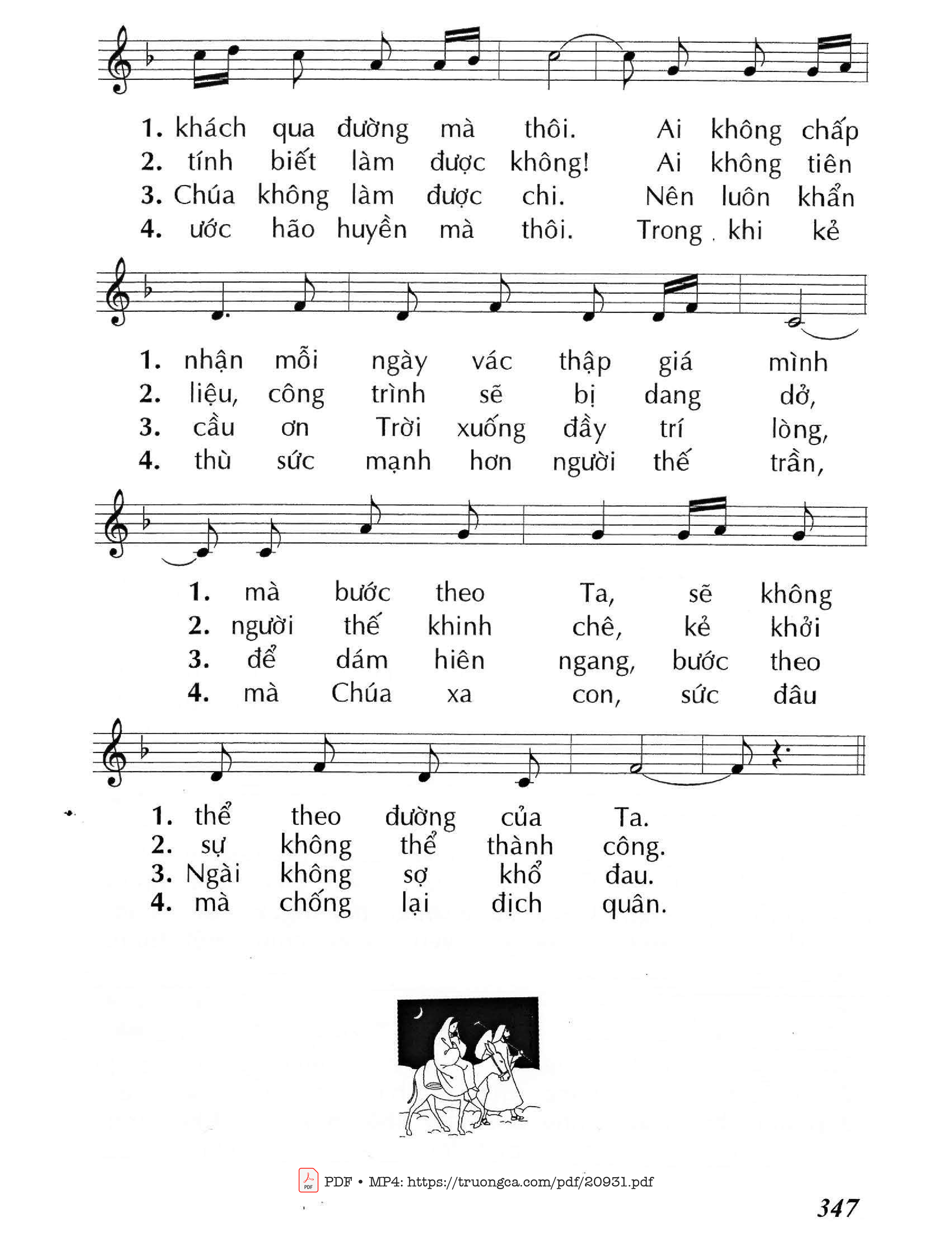 Page 2 of Sheet music PDF Ai muốn theo Ta (Lc. 14) - Huy Hoàng