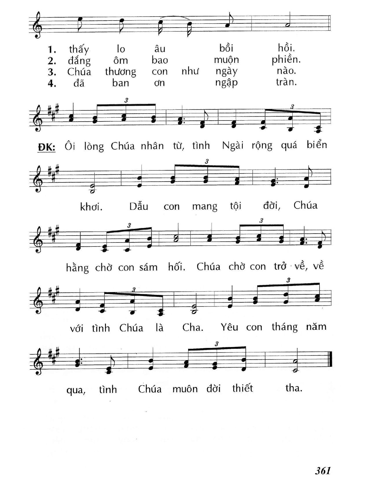 Page 2 of Sheet music PDF Ôi lòng Chúa nhân từ (Lc. 15) - Huy Hoàng