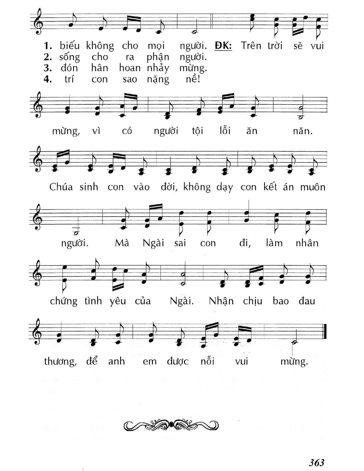 Page 2 of Sheet music PDF Trên trời vui mừng (Lc. 15) - Huy Hoàng