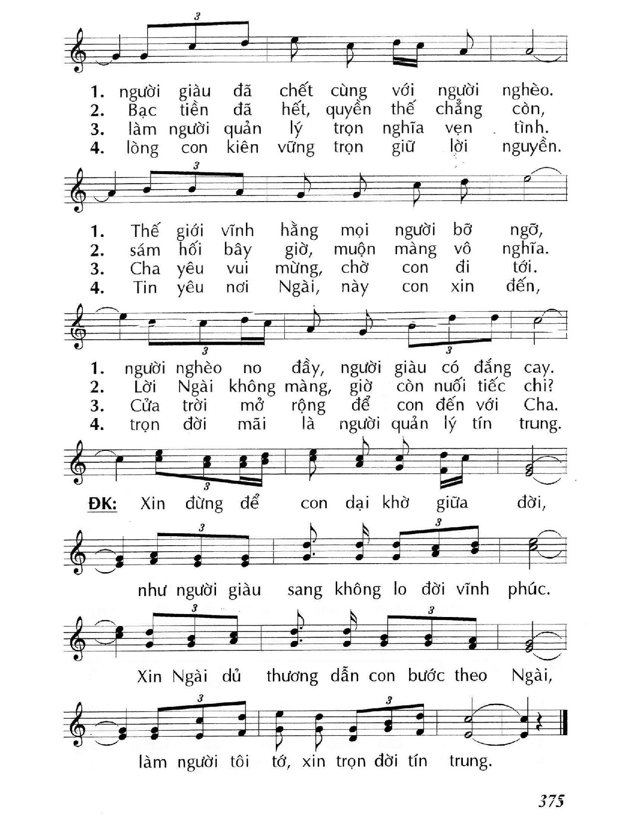Page 2 of Sheet music PDF Người giàu – Kẻ nghèo (Lc. 16) - Huy Hoàng