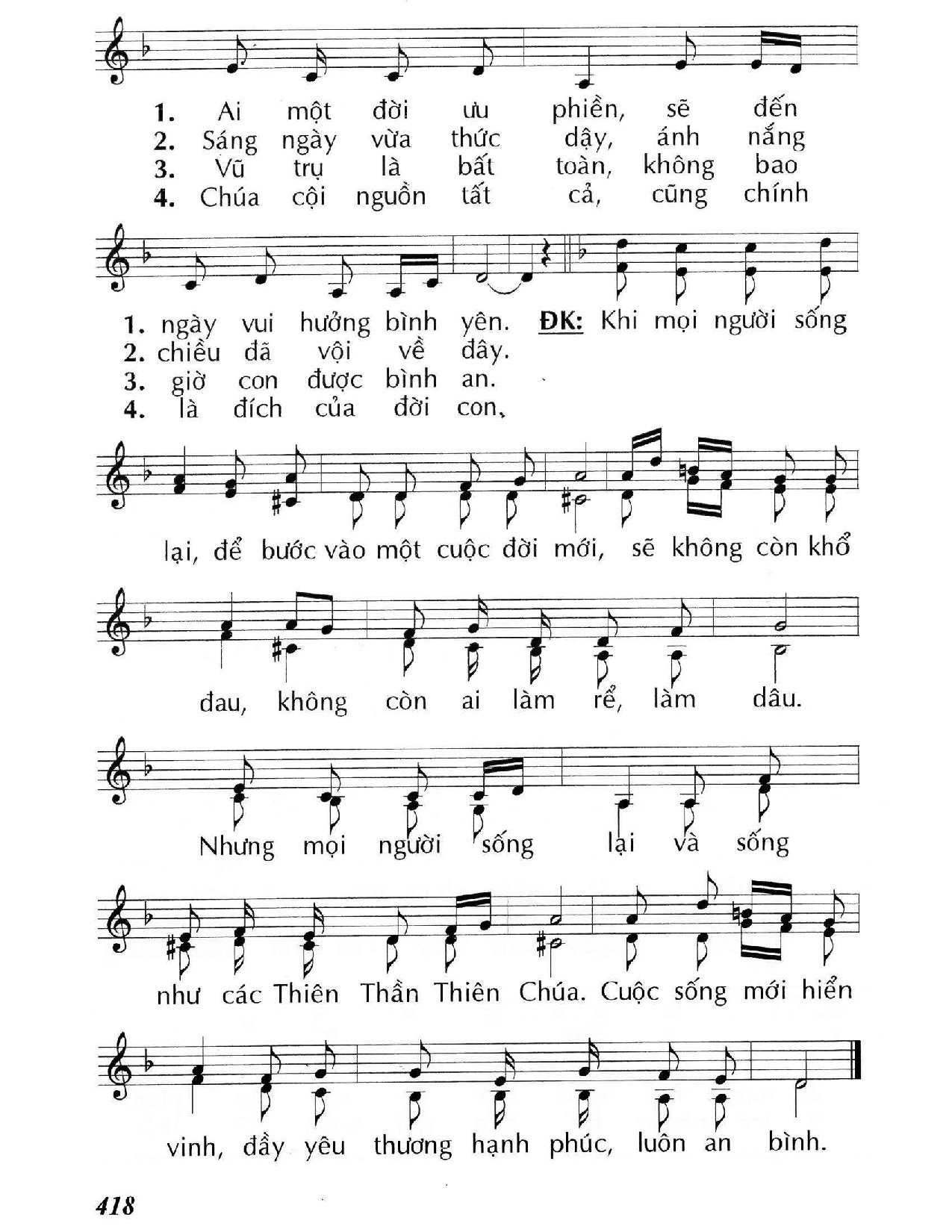 Page 2 of Sheet music PDF Khi mọi người sống lại (Lc. 20) - Huy Hoàng