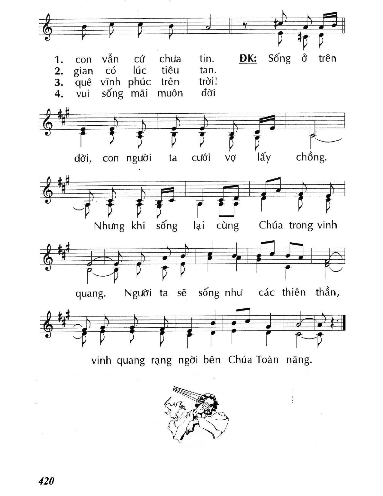 Page 2 of Sheet music PDF Khi sống lại (Lc. 20) - Huy Hoàng