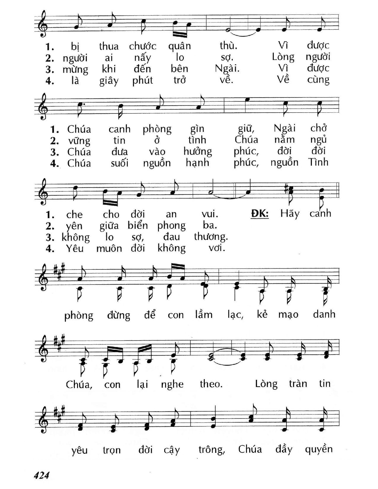 Page 2 of Sheet music PDF Hãy canh phòng (Lc. 21) - Huy Hoàng