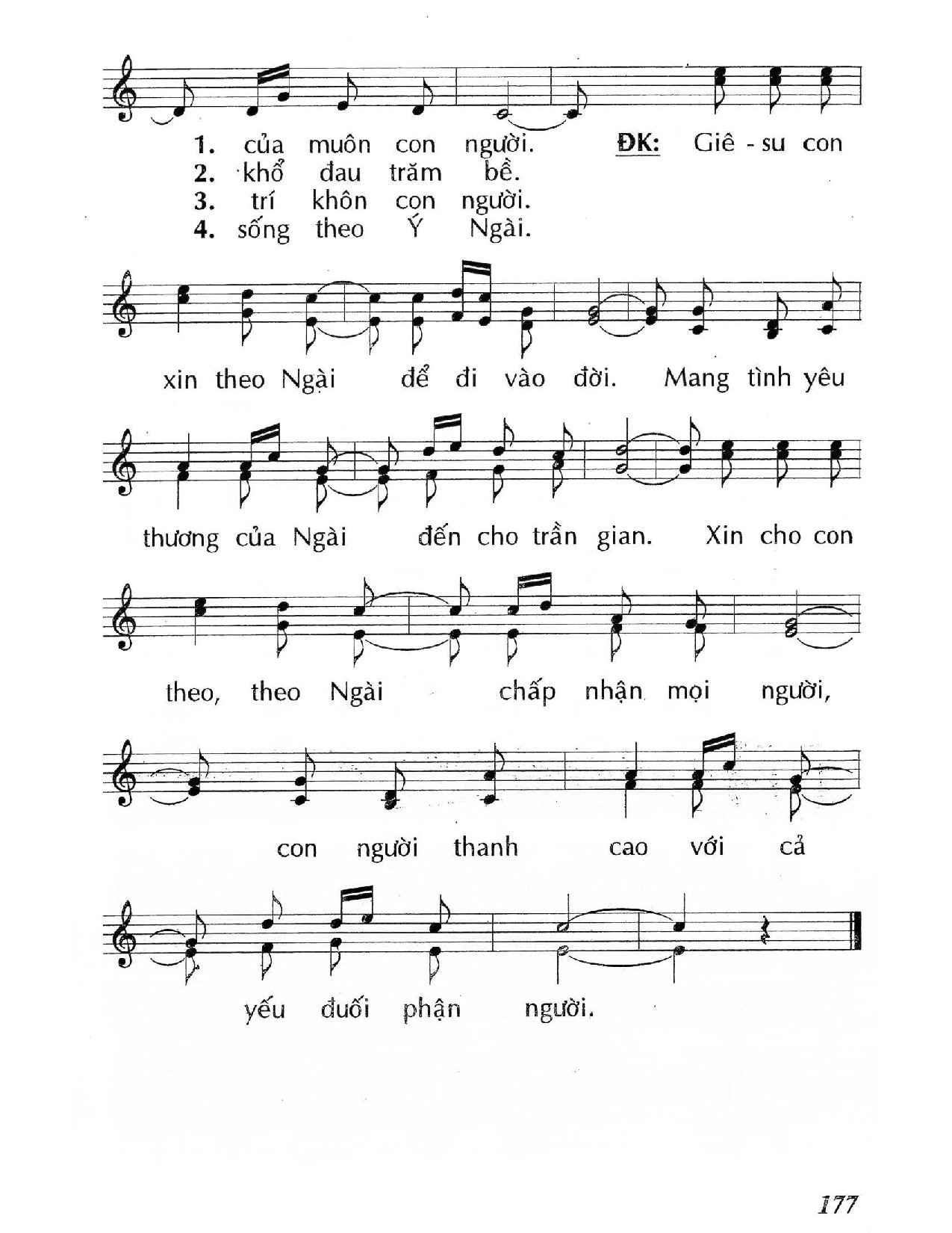 Page 2 of Sheet music PDF Chúa yêu con người (Mt. 1) - Huy Hoàng