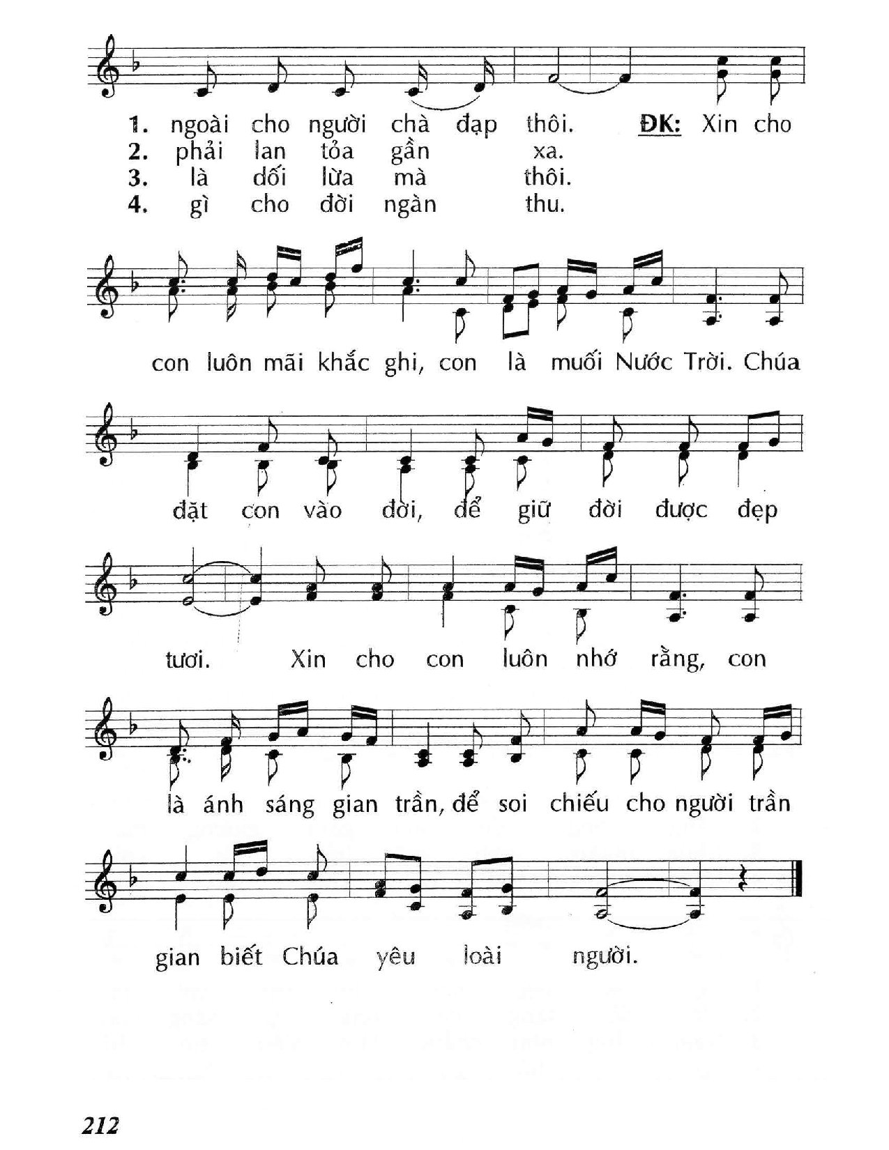 Page 2 of Sheet music PDF Con là muối (Mt. 5) - Huy Hoàng