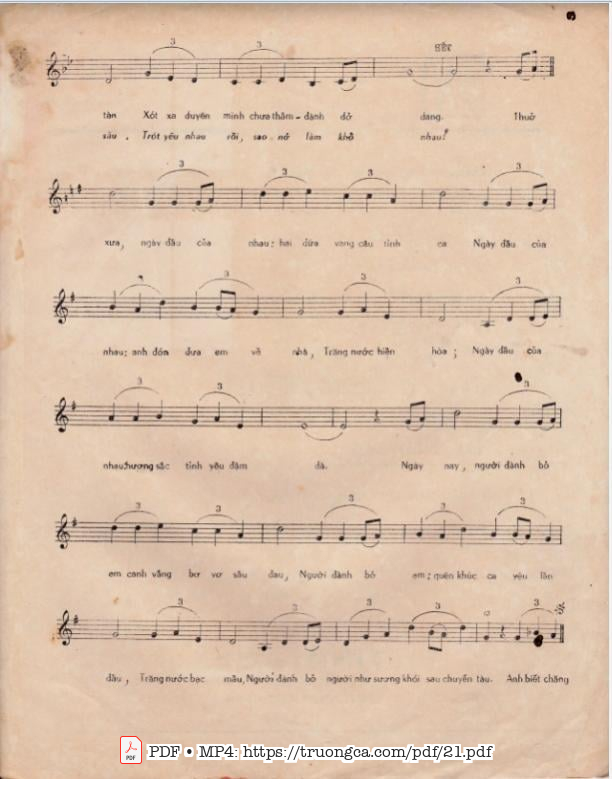 Page 3 of Sheet music PDF Ai khổ vì ai - Thương Linh