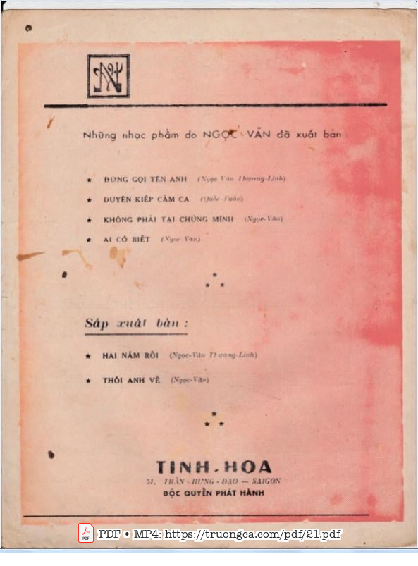 Page 4 of Sheet music PDF Ai khổ vì ai - Thương Linh
