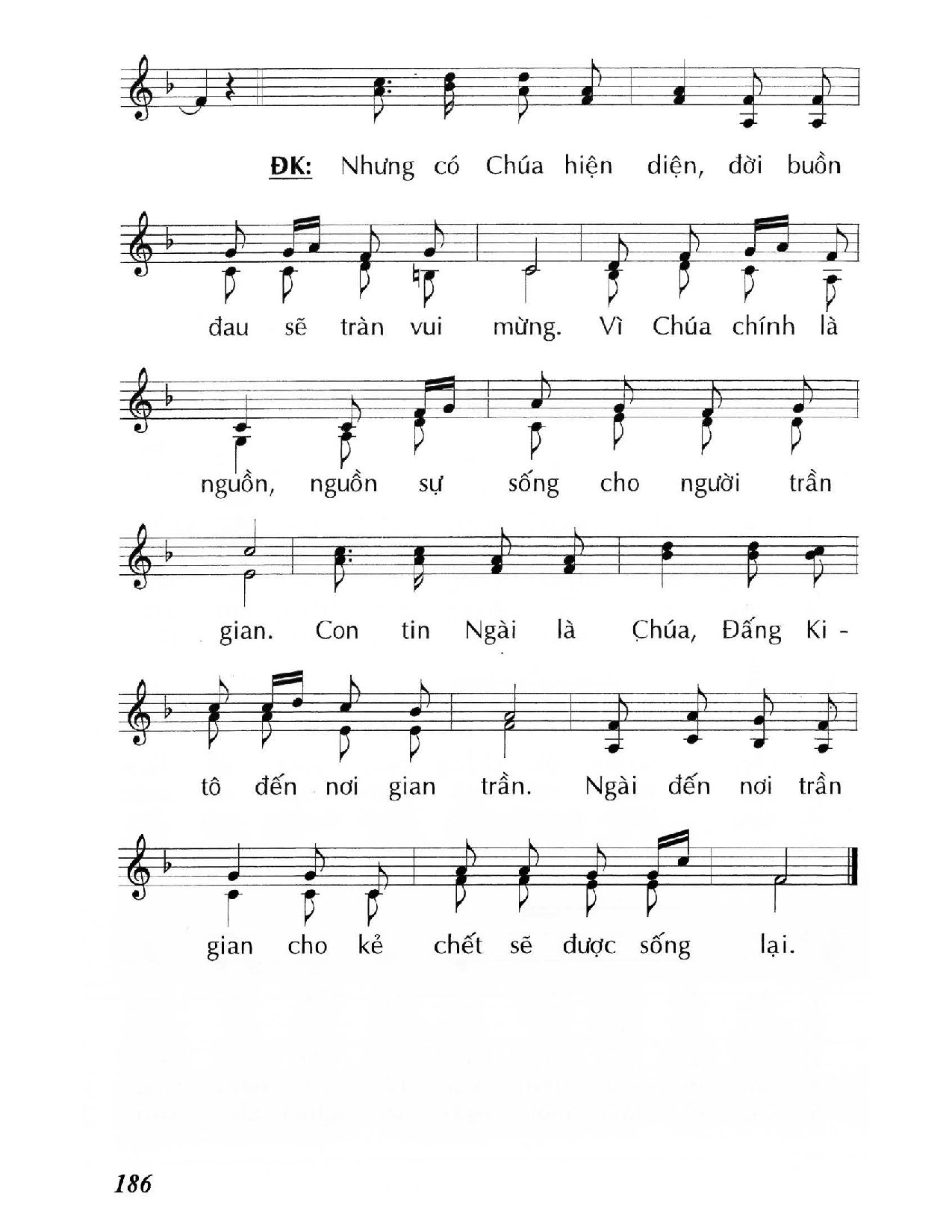 Page 2 of Sheet music PDF Chúa là sự sống lại (Ga. 11) - Huy Hoàng